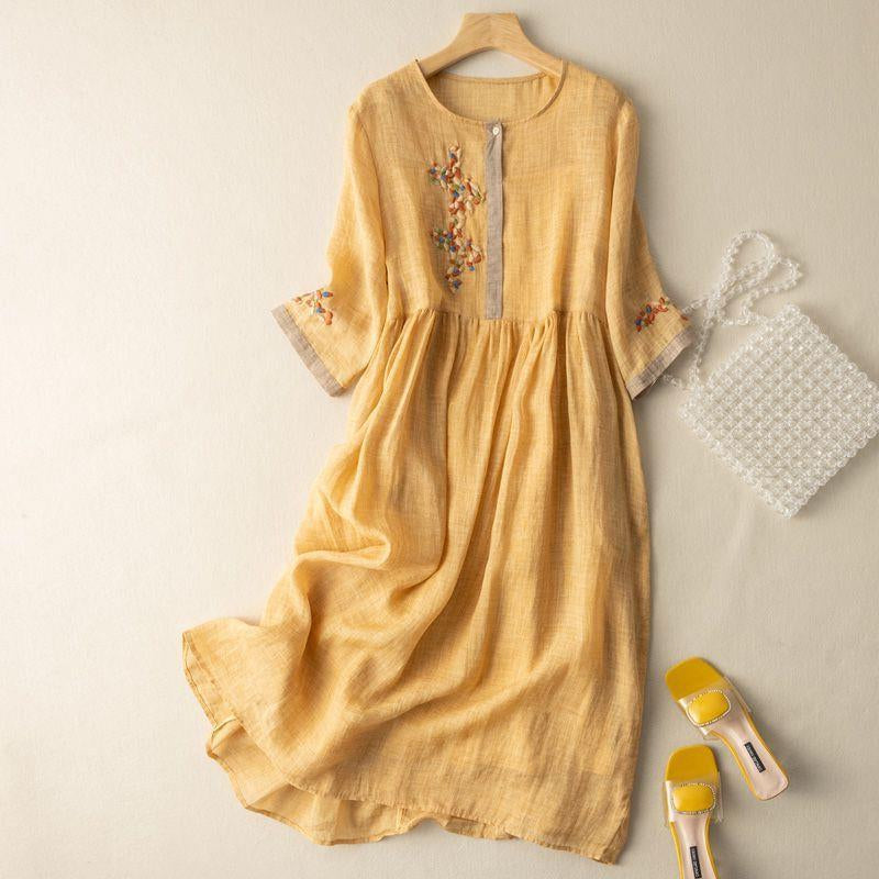 SOFIA LINEN DRESS