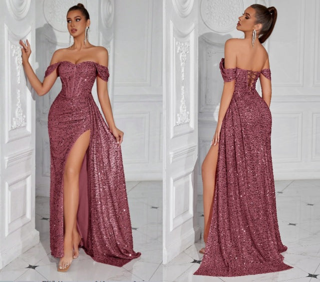 The Shimmering Sequin Gown