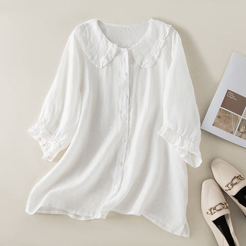 ELLA LINEN BLOUSE