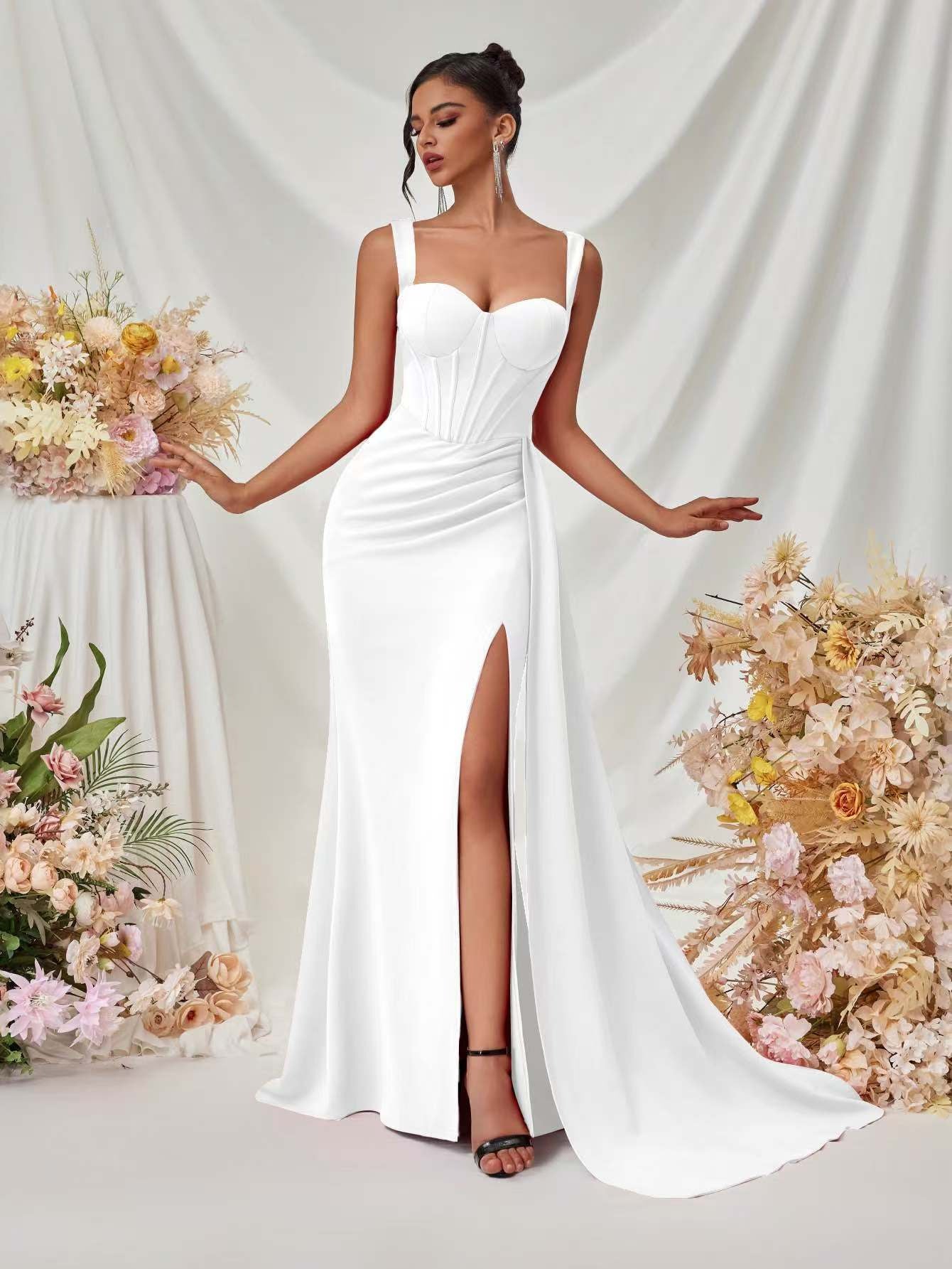 The Sleek Slit Cami Dress