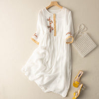SOFIA LINEN DRESS