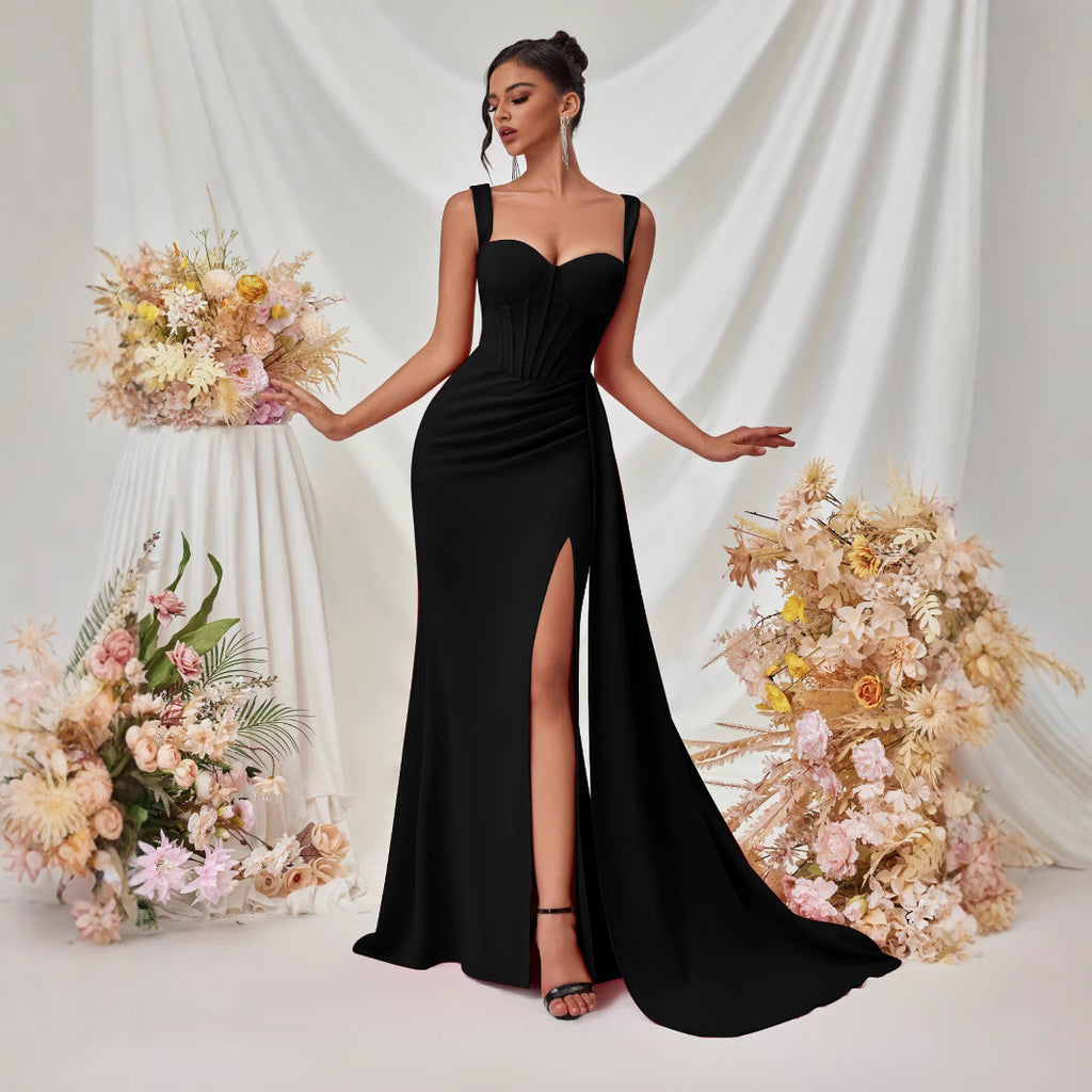 The Sleek Slit Cami Dress