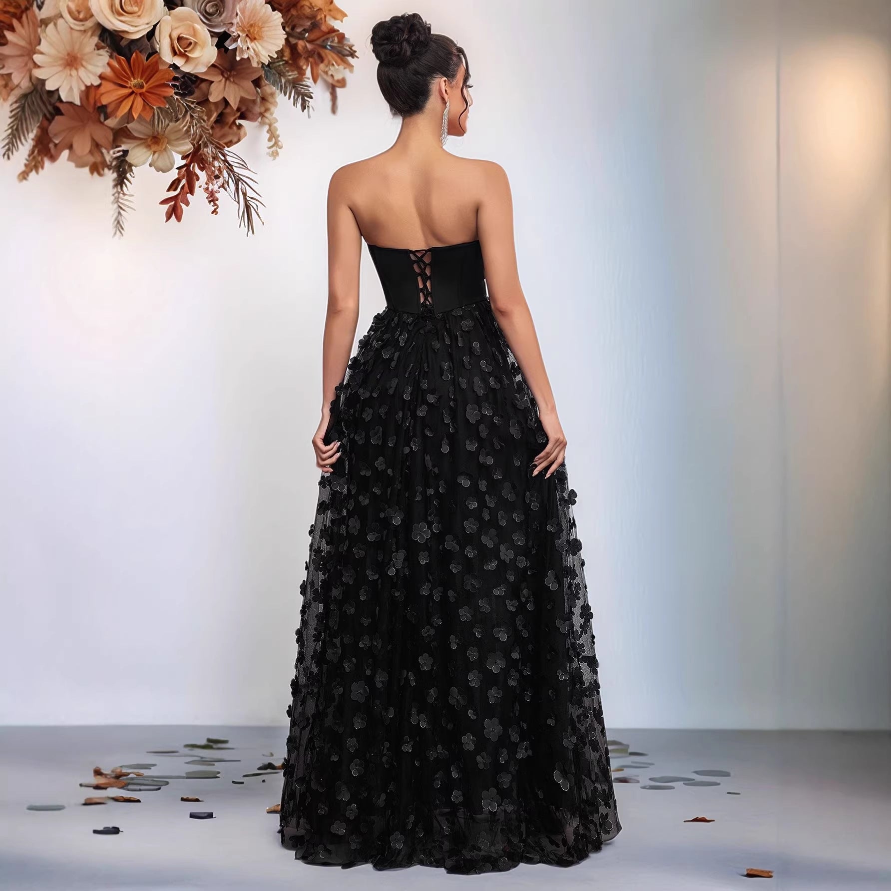 The Petal Slit Maxi Dress