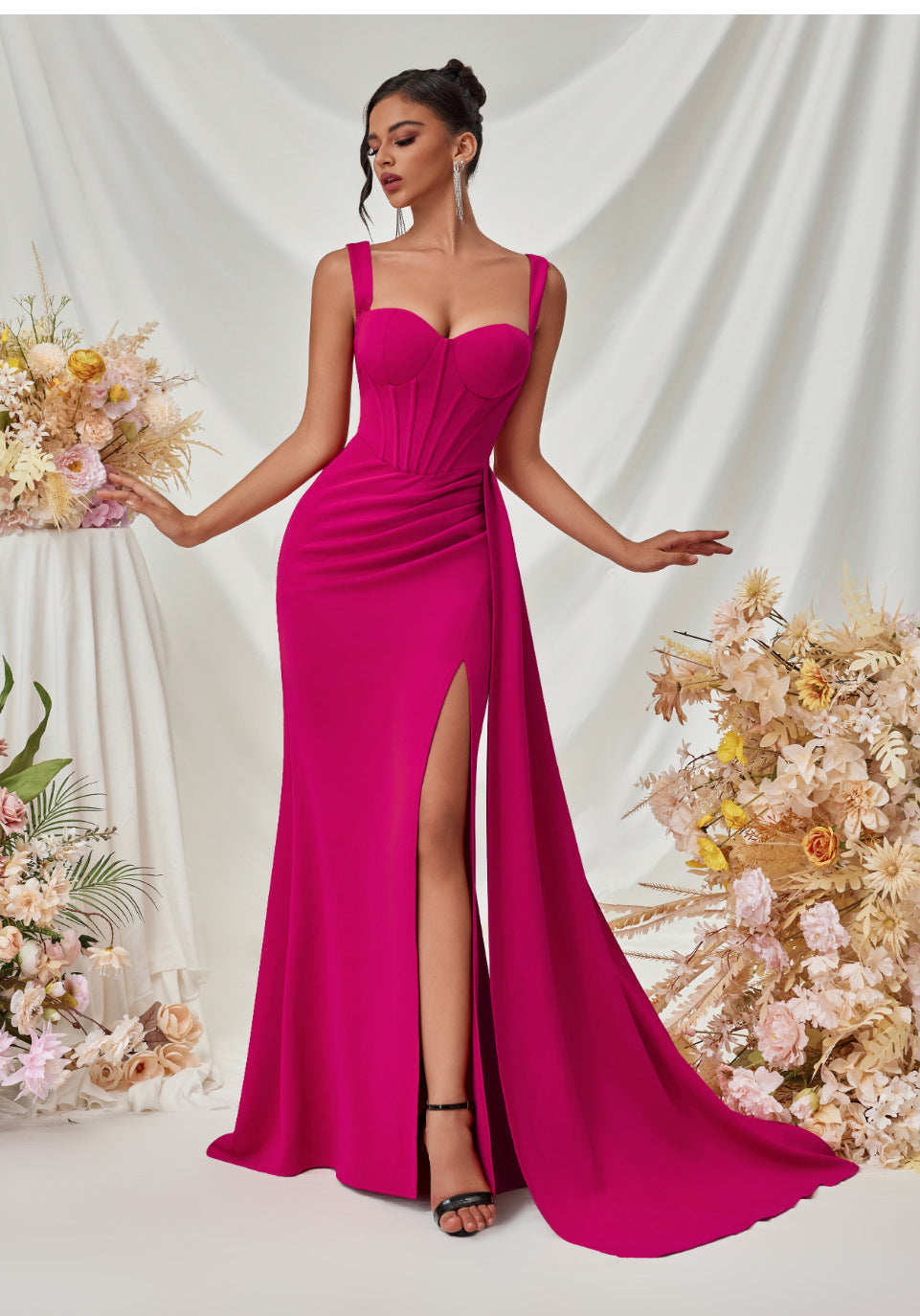 The Sleek Slit Cami Dress