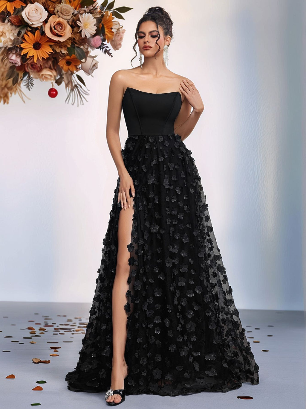 The Petal Slit Maxi Dress