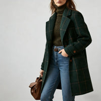 ALENA | PLAID TRENCH COAT