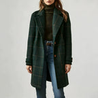 ALENA | PLAID TRENCH COAT